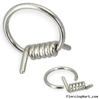 Wire captive bead ring, 14 ga